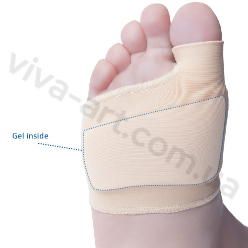 Бандаж з гелевою вставкою в зоні кістки першого пальця і під плюсну, розмір на вибір, шт.